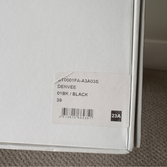 Isabel Marant Denvee Leather Knee High Western Cowboy Boots Black FR 39 US 8-8.5 - Picture 15 of 16